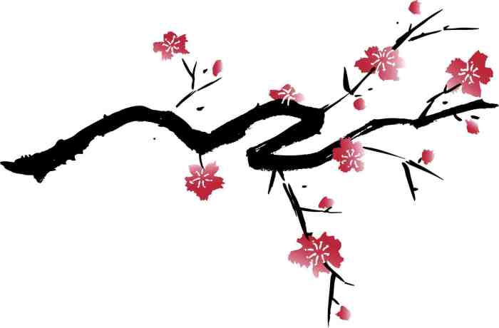 Cherry drawing blossoms japanese blossom draw flower branch easy sakura simple drawings tutorial really paintingvalley step