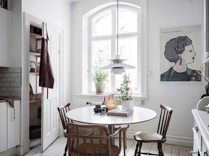 Dining scandinavian room apartment stockholm nordic rooms lavish residence se magazine dream elegant chairs table tour bright most beautiful chic