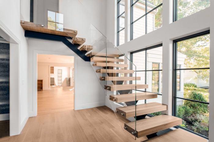 Staircase simple hardwood railing stair railings escaleras designs homestratosphere stringer deana considered retouched