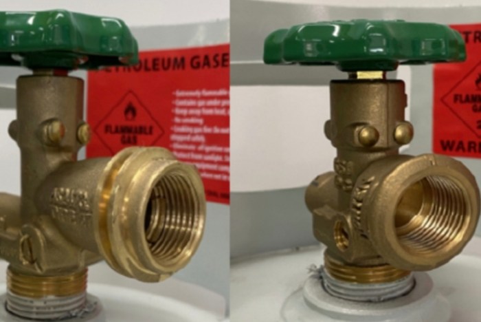 Gas cylinder connection stove regulator