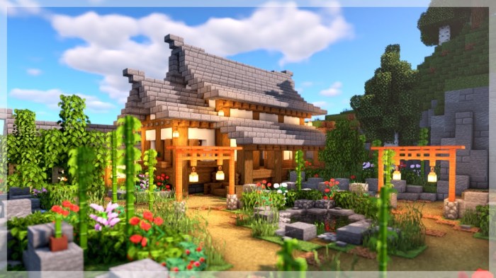 Minecraft japanese house small build starter tutorial survival