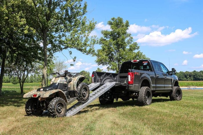 Loading ramp ramps secure iniwoo vehicle aluminum trailer