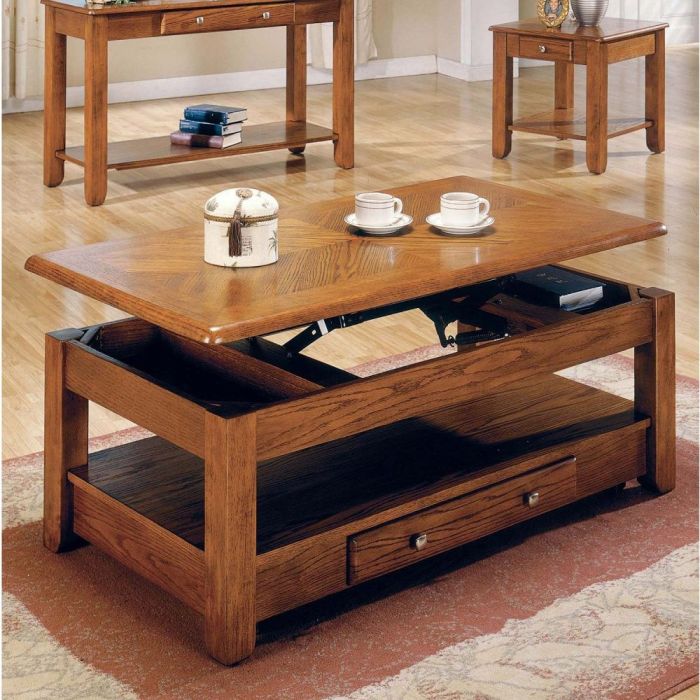 Coffee table lift top tables oak cocktail low logan convertible raise storage dining rise kid living wood wooden friendly furniture