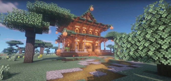 Petite maison japonaise minecraft