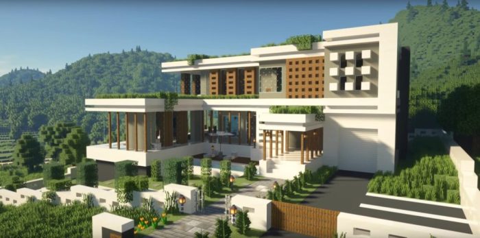 Minecraft comment faire une maison moderne et luxueuse