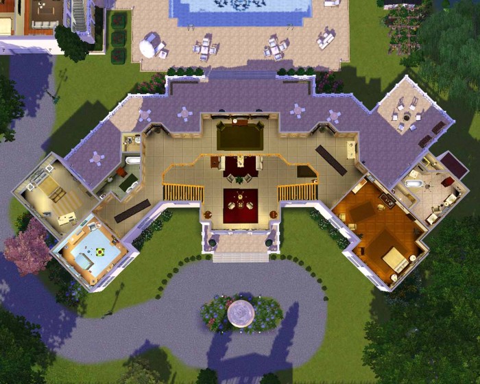 Plan maison sims 3