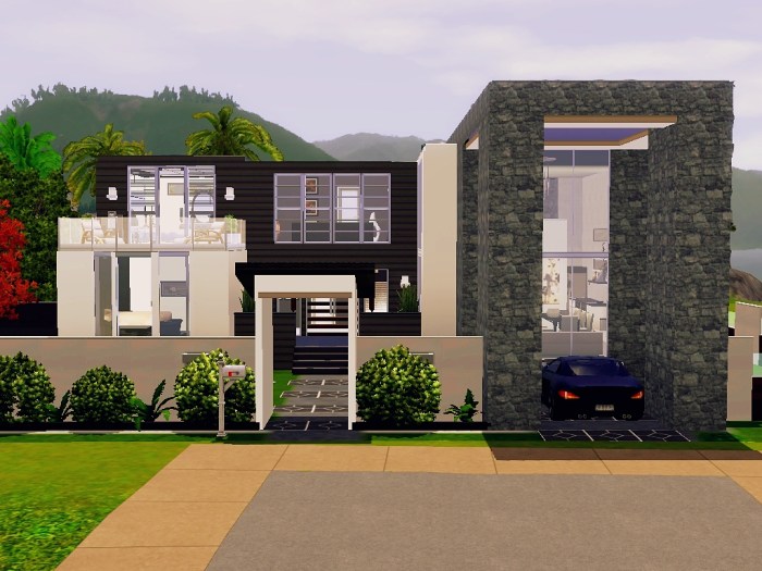 Maison sims 3 moderne