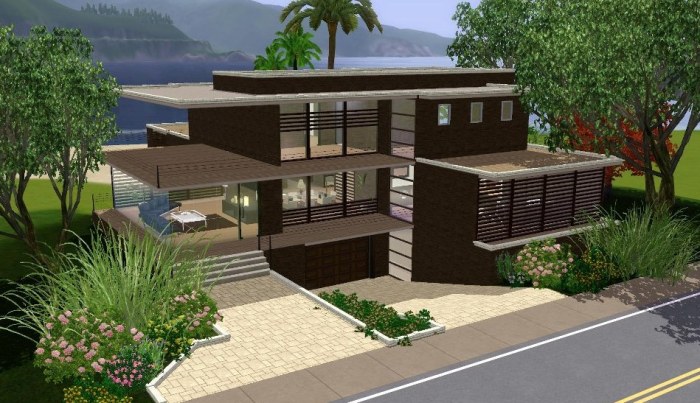 Maison sims 3 moderne