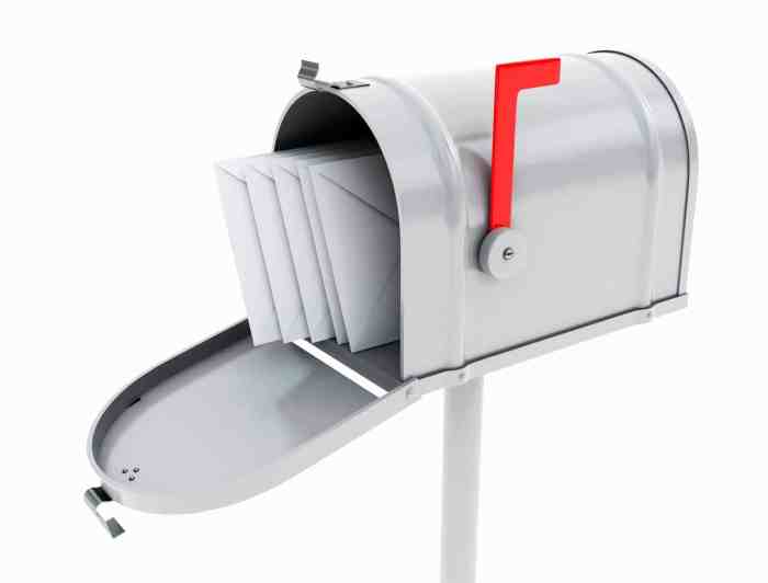 Mailbox pintu kotak