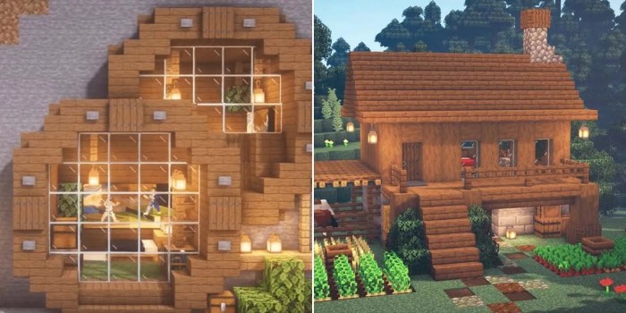 Minecraft house survival houses designs ideas easy deviantart simple cool wood nice floor domy cobblestone plans stuff fajne cute city