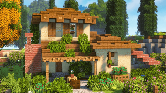 Minecraft italian villa build tutorial