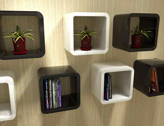 Shelves cube shelving storage wall floating cubes white square living room unit display set modern shelf box frames bedroom store