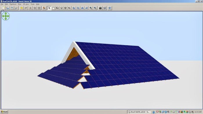 Comment faire un toit sur sweet home 3d