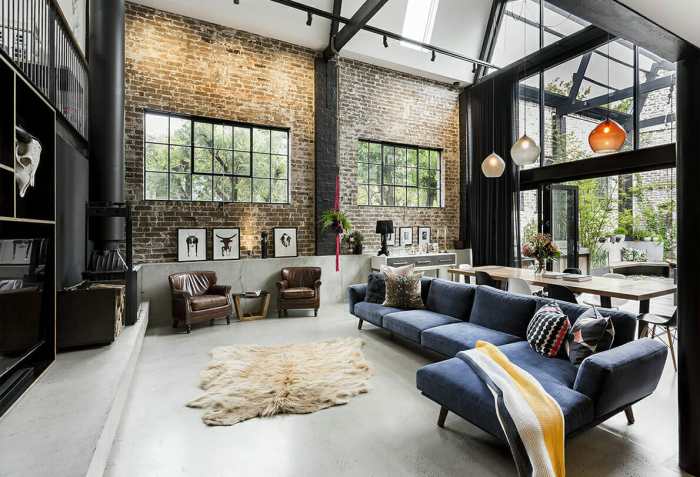 Conception dinterieur pour loft industriel