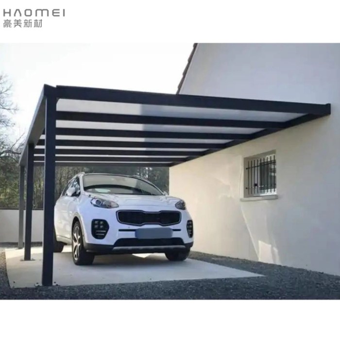 Carport canopy polycarbonate carports shelter pergola 6m 5m retractable