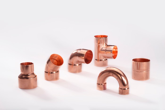 Copper fittings pipe