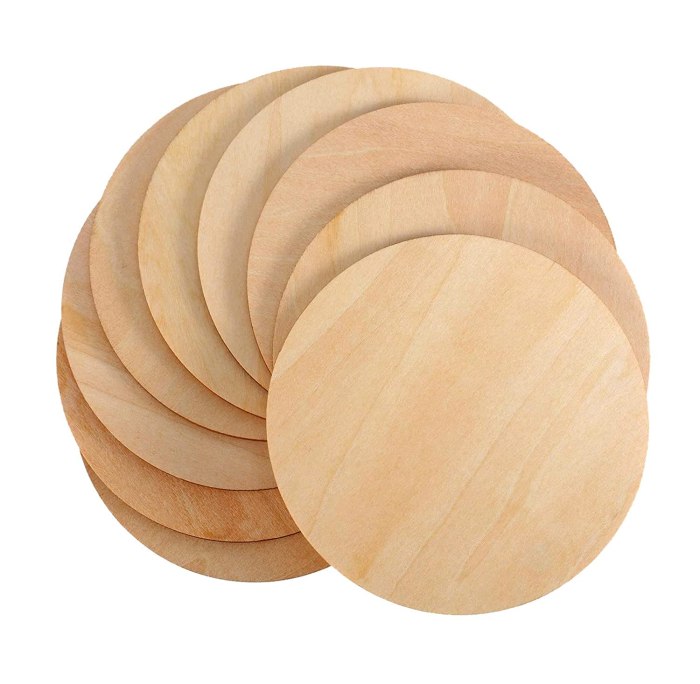 Round board boards cutting serving wood