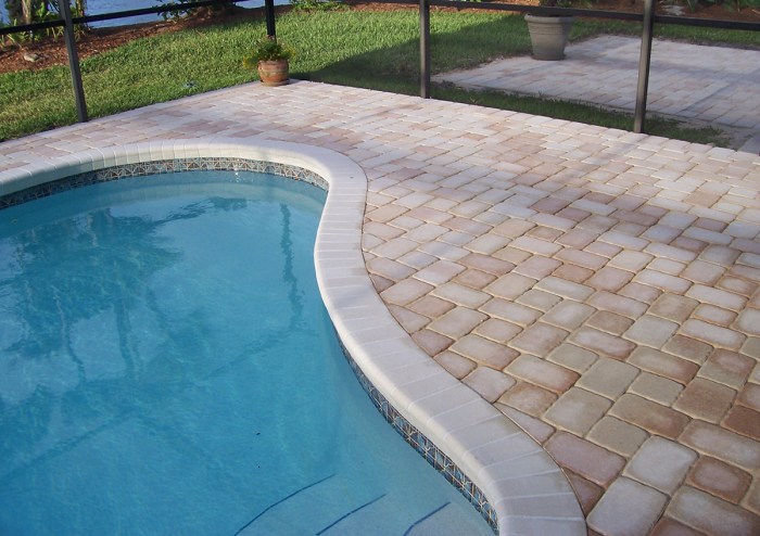 Pool coping swimming brick pools tile concrete stone edging outdoor choose board