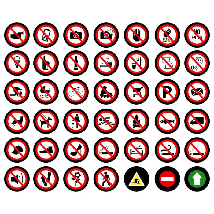 Prohibition signs graphicsfamily vector1