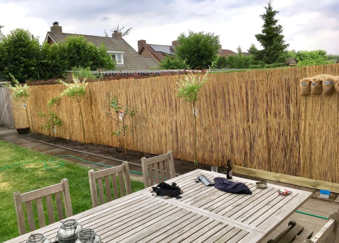 Reed fence peeled screening natural products