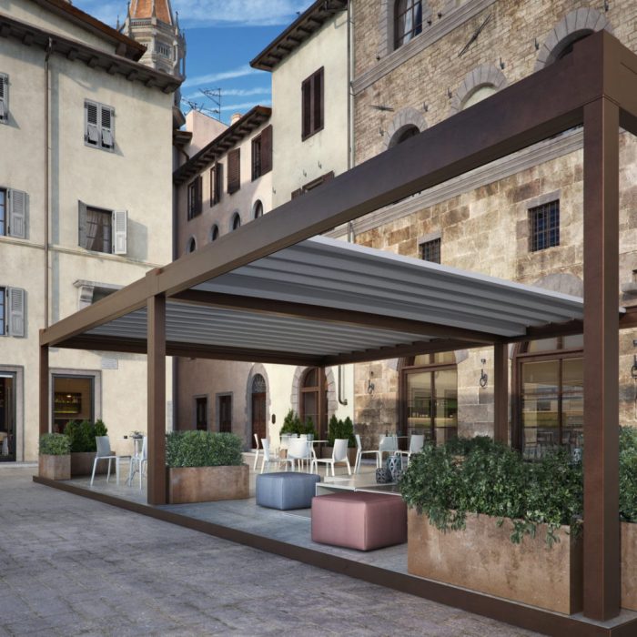 Pergola alu toile retractable