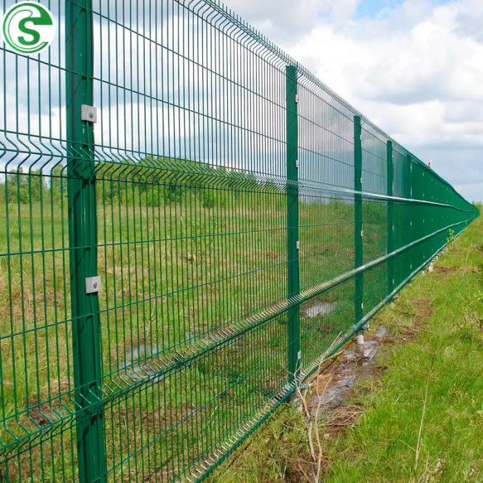 Fence mesh welded wire rigid brc bending panels galvanized hot dipped gauge heavy top yhywiremesh