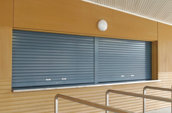 Shutter roller door doors security installation cobham lath punched atlas