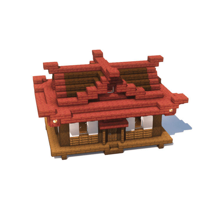 Petite maison japonaise minecraft