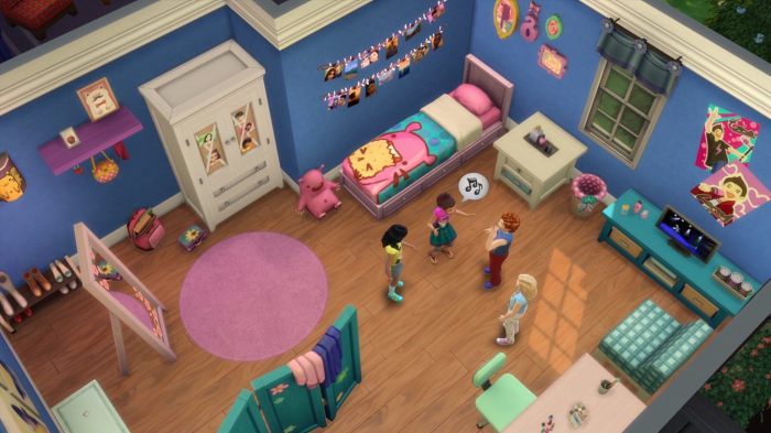 Evelyn tsr kidsroom simmer bedroom