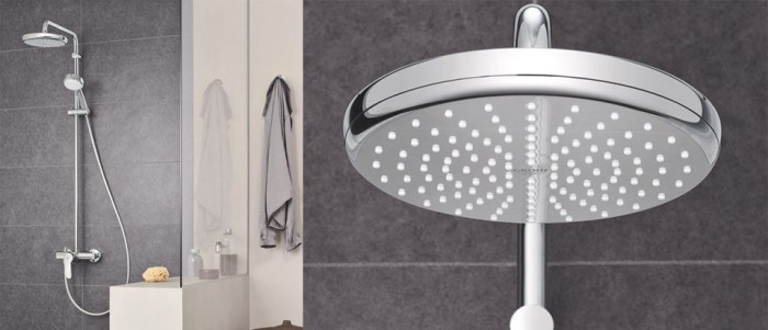 Grohe rainshower shower series head chrome starlight spray heads bathroom ezmakaan lowes 127mm ukbathrooms