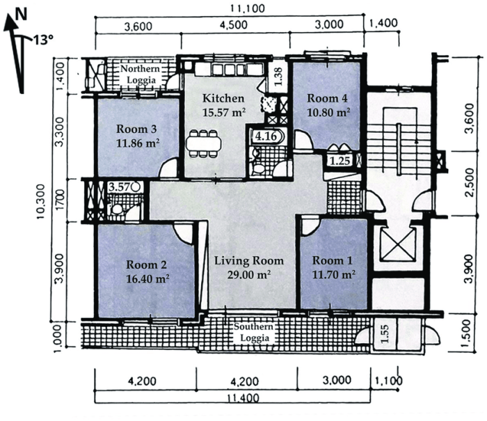 Plan appartement 50m2 1 chambre