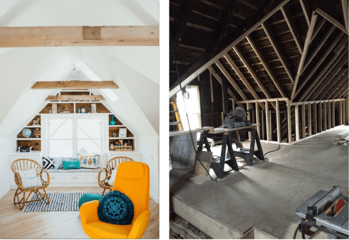 Attic space ideas storage way