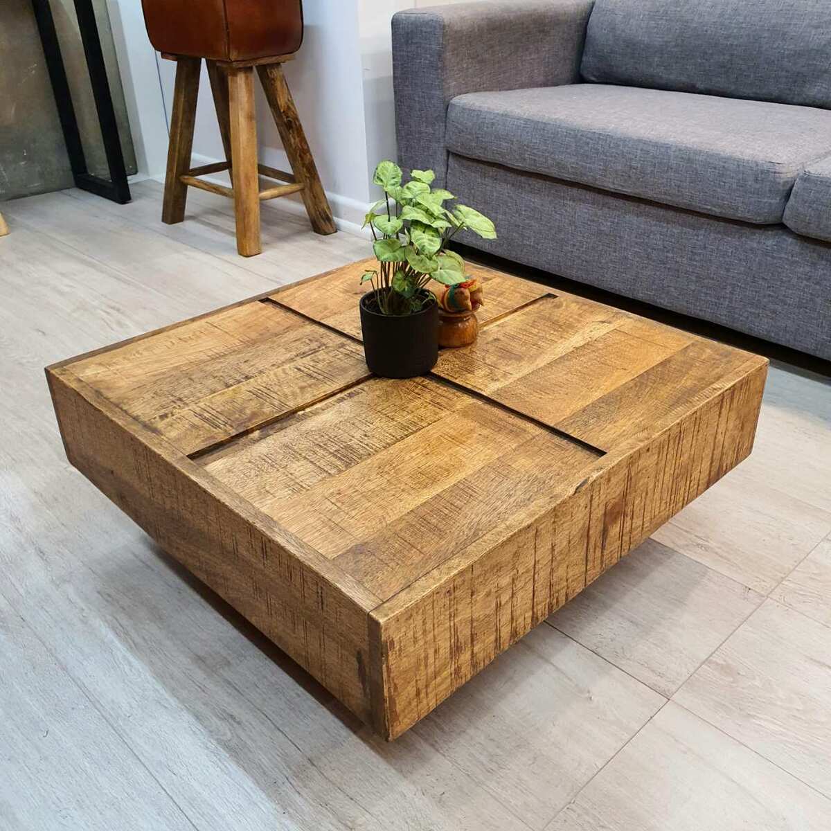 Coffee square tables oak wooden table large wood rustic drawers oversized storage top pine shop custom furniture decor collection menterarchitects