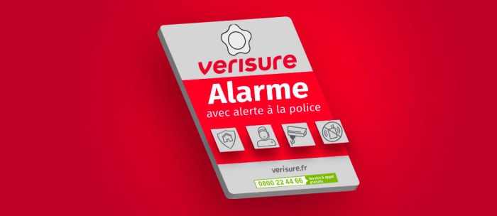 Plaque alarme verisure