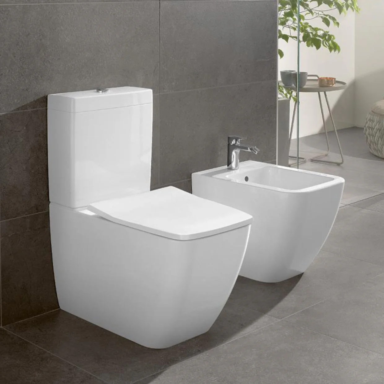 Wc couleur beige villeroy et boch