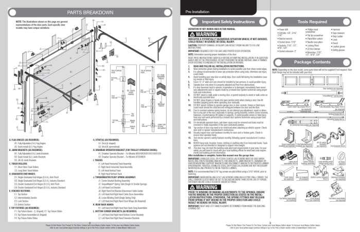 Garage door dalton wayne opener parts manual safety user