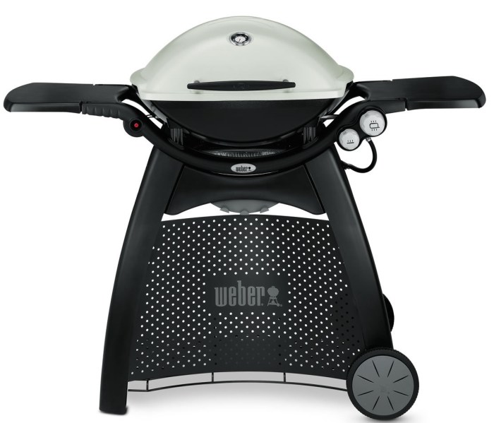 Weber barbecue q3000 gaz titanium electroconseil darty