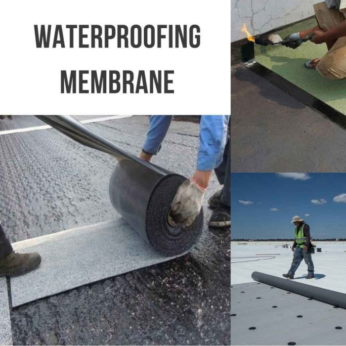 Waterproofing membrane bakar pekerjaan pada beton atap kelder jenisnya buitenkant beberapa aplikasi waterdicht asdar vochtbestrijding maken tegen muren vochtige