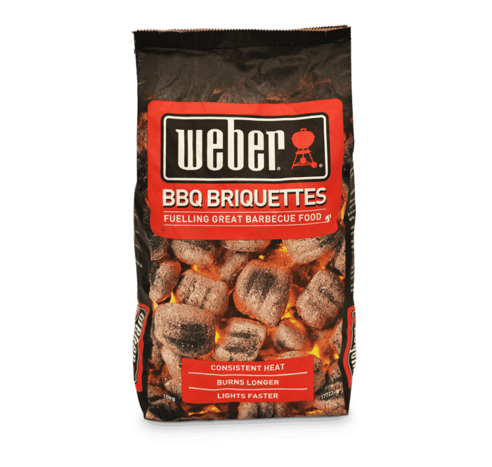 Weber briquettes charcoal demonstration purposes