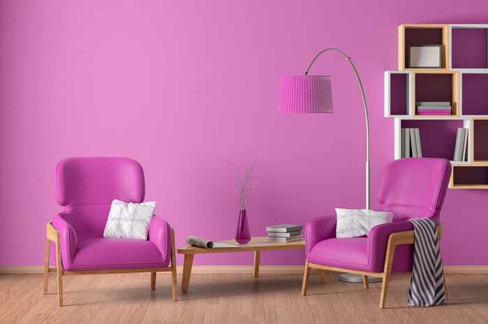 Couleur fushia peinture