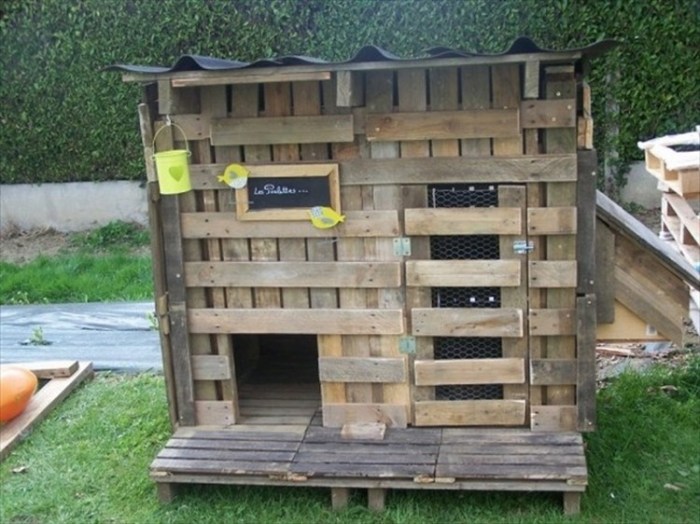 Chicken coop pallets wood made pallet shipping make diy aus paletten hühnerstall will dekore club article coops visit house designs