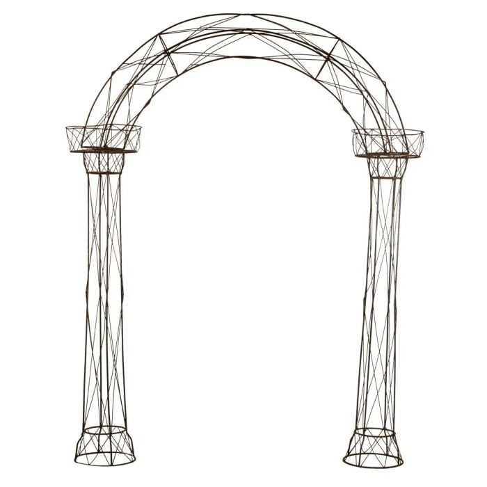 Arch arches iron drawing wedding wrought pillars roman pillar parisian rentals accessories archives celebrations party getdrawings