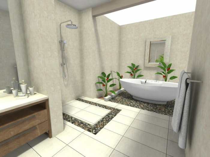 Deco petite salle de bain zen