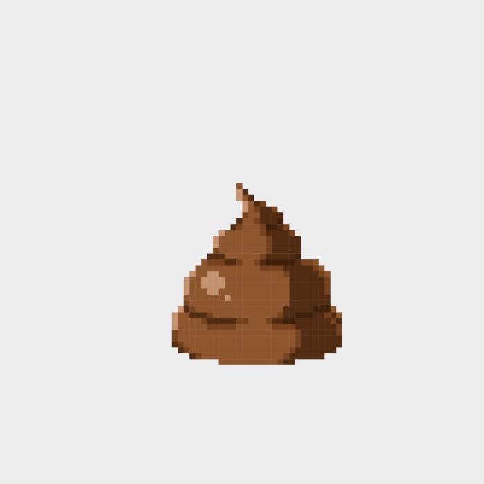 Pixel art facile caca