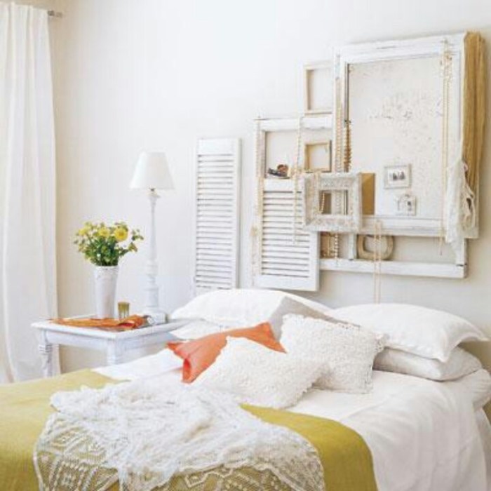 Headboard shutters shutter ideas decorating window headboards windows bedroom old wall modern decor vintage white repurposed diy guest room decorate