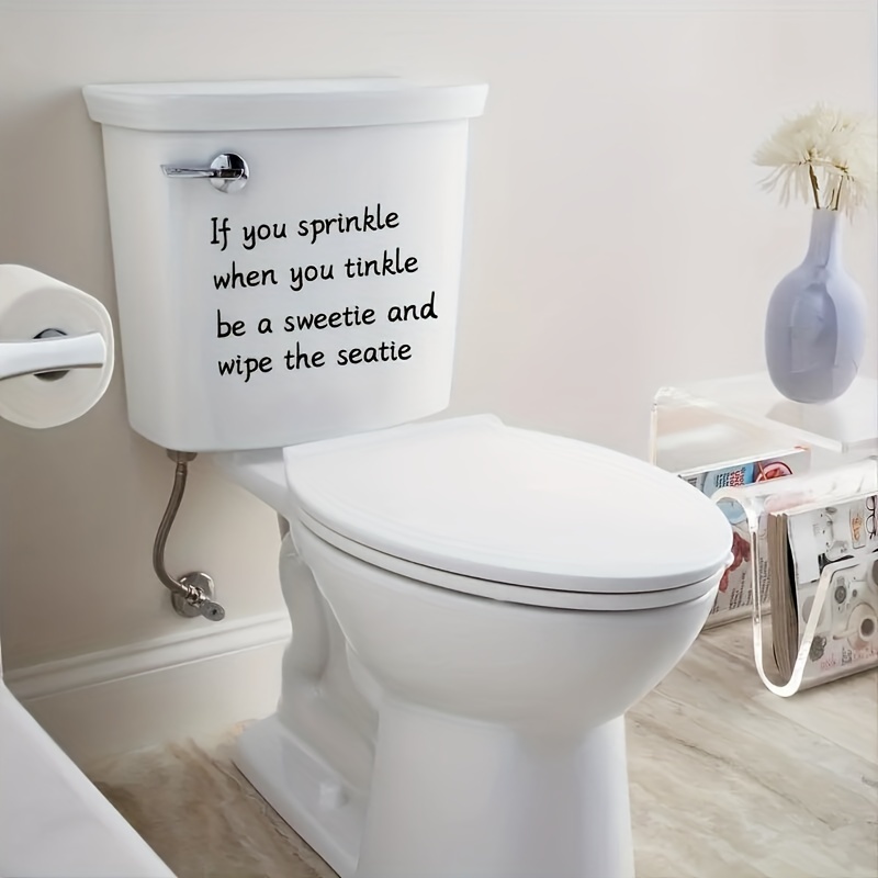 Toilet funny cartoon stickers sticker bathroom adult hotel wall decal walll couple office