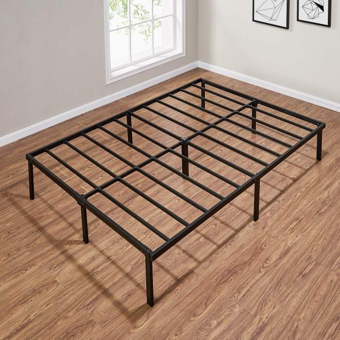 Cheap bed frame frames wildly popular shawn smartbase zinus platform inch