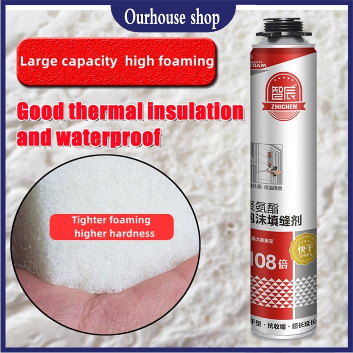 Foam sealant expanding polyurethane 750ml siliconeadhesivesealant filler 10kg busa resisting satu poliuretan nilai diperluas komponen api sigillante adesione forte usi