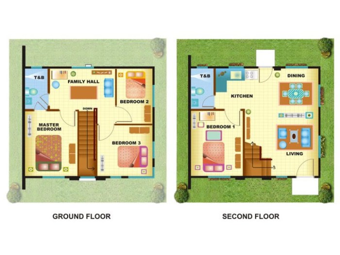 Plan maison 50m2 a etage