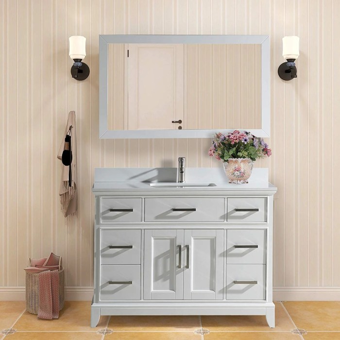 Vanity cabinet verona bathroom accessories elegant suitable bungalows terrace hdbs condos customisation length houses colour options